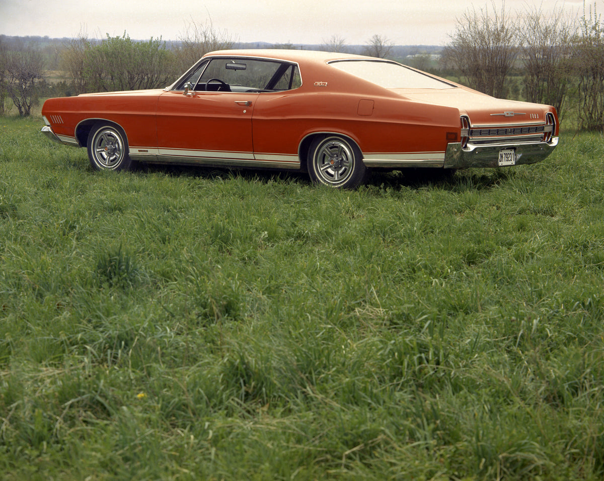 This archival image documents the 1968 Ford XL hardtop and is preserved in the Ford Heritage Vault as part of Ford Motor Company's historic photographic archive. Free for personal, non-commercial use. Ford Heritage Vault reference AR-2008-8.1.2.6656.