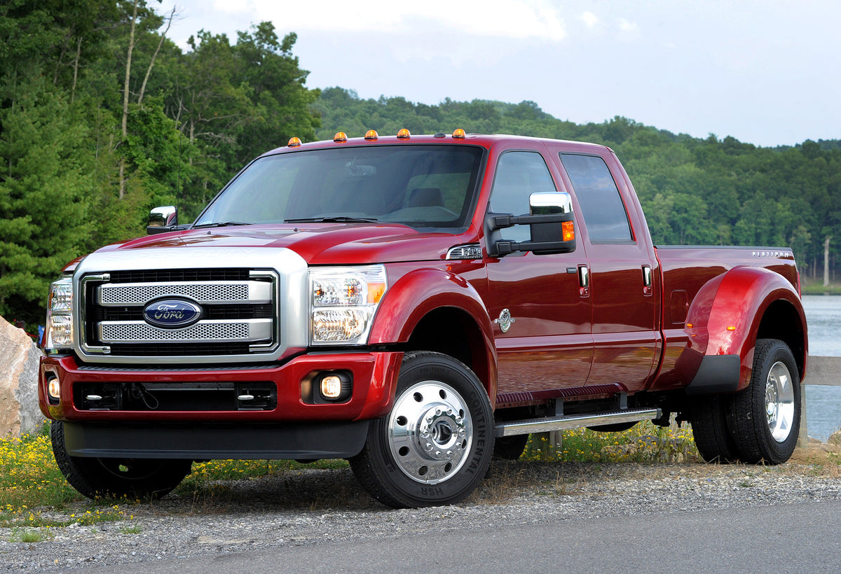 This archival image documents the 2015 Ford Super Duty scenic lake and is preserved in the Ford Heritage Vault as part of Ford Motor Company's historic photographic archive. Free for personal, non-commercial use. Ford Heritage Vault reference AR-2...