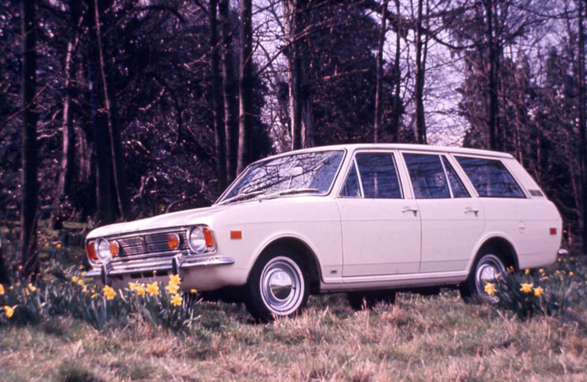 This archival image documents the 1968 Ford Cortina Estate MK II in scenic field and is preserved in the Ford Heritage Vault as part of Ford Motor Company's historic photographic archive. Free for personal, non-commercial use. Ford Heritage Vault ...