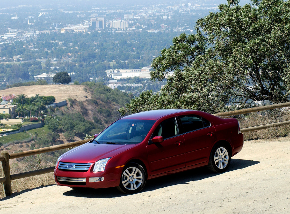 This archival image documents the 2006 Ford Fusion at Los Angeles Launch event and is preserved in the Ford Heritage Vault as part of Ford Motor Company's historic photographic archive. Free for personal, non-commercial use. Ford Heritage Vault re...