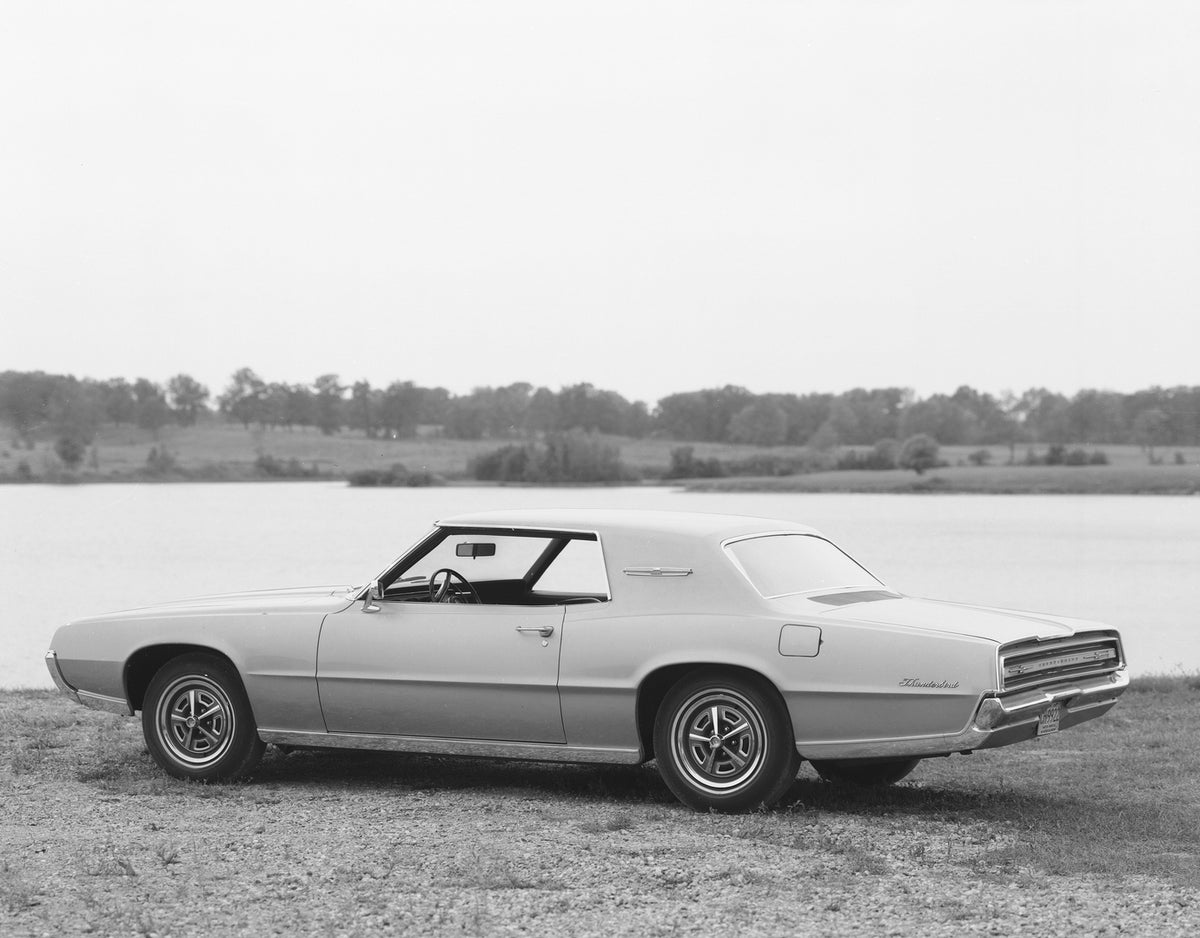 This archival image documents the 1968 Ford Thunderbird hardtop scenic and is preserved in the Ford Heritage Vault as part of Ford Motor Company's historic photographic archive. Free for personal, non-commercial use. Ford Heritage Vault reference ...
