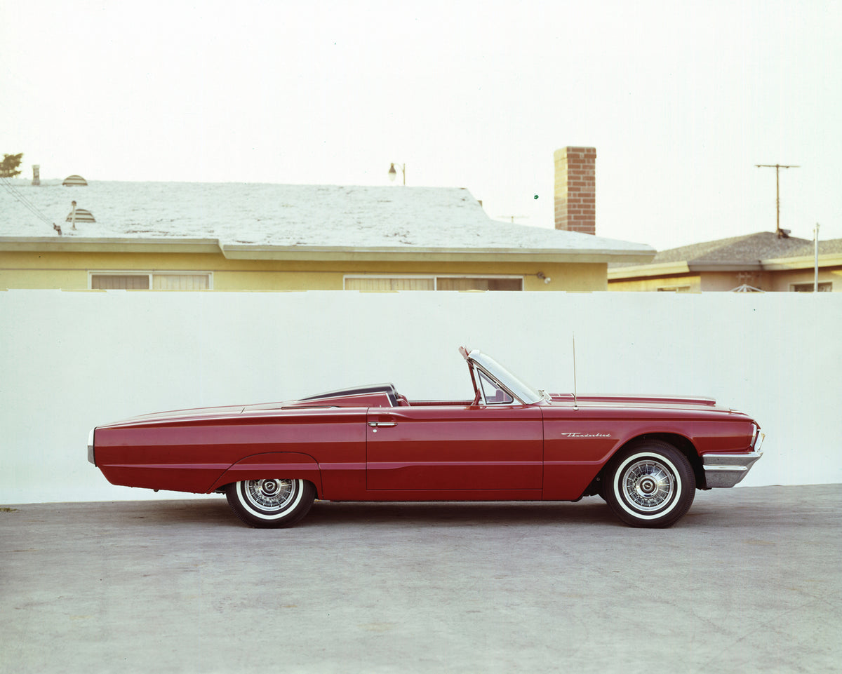 This archival image documents the 1964 Ford Thunderbird Sport Roadster and is preserved in the Ford Heritage Vault as part of Ford Motor Company's historic photographic archive. Free for personal, non-commercial use. Ford Heritage Vault reference ...