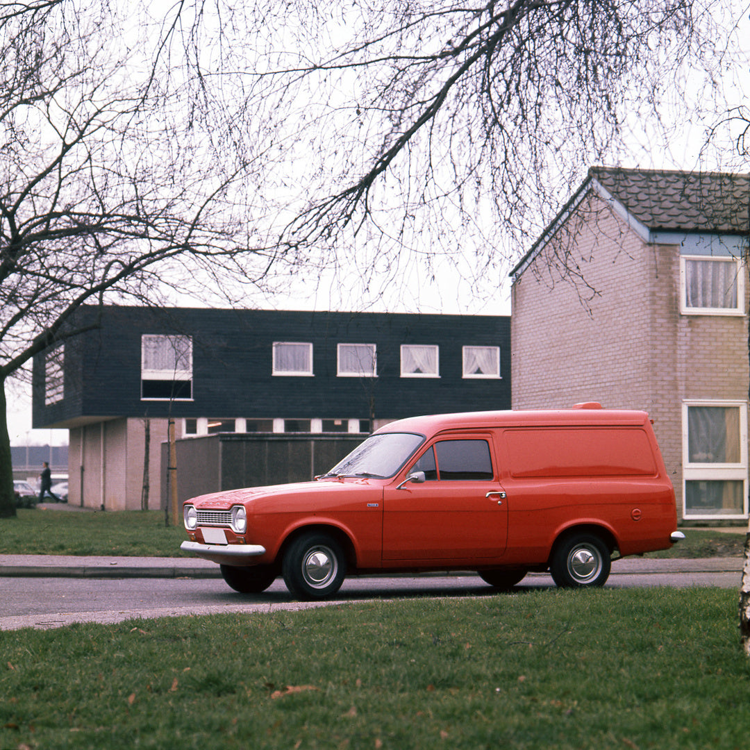 This archival image documents the 1971 Ford Escort Mark I 6 Counterweight Van LHD on scenic street and is preserved in the Ford Heritage Vault as part of Ford Motor Company's historic photographic archive. Free for personal, non-commercial use. Fo...