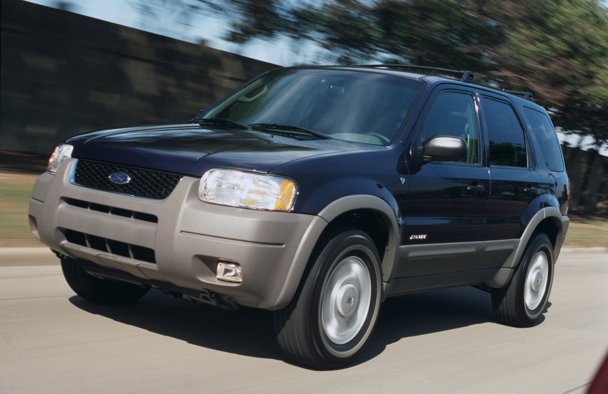 This archival image documents the 2002 Ford Escape and is preserved in the Ford Heritage Vault as part of Ford Motor Company's historic photographic archive. Free for personal, non-commercial use. Ford Heritage Vault reference AR-2008-8.1.2.7305.