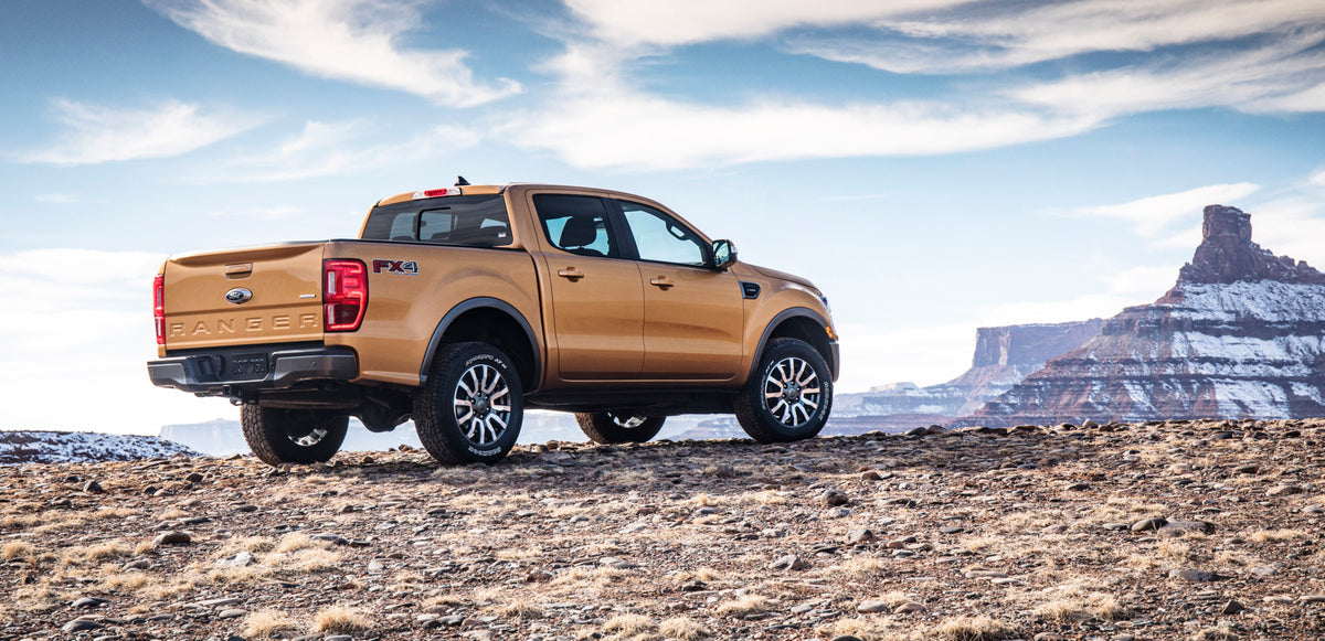 This archival image documents the 2019 Ford Ranger rear view with scenic rock formations MS90A0006 and is preserved in the Ford Heritage Vault as part of Ford Motor Company's historic photographic archive. Free for personal, non-commercial use. Fo...