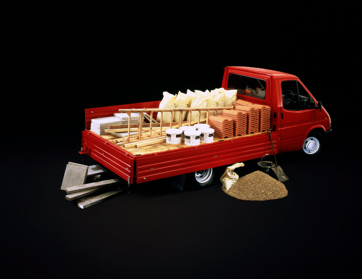 This archival image documents the 1986 Ford Transit Mark III Flatbed in studio and is preserved in the Ford Heritage Vault as part of Ford Motor Company's historic photographic archive. Free for personal, non-commercial use. Ford Heritage Vault re...