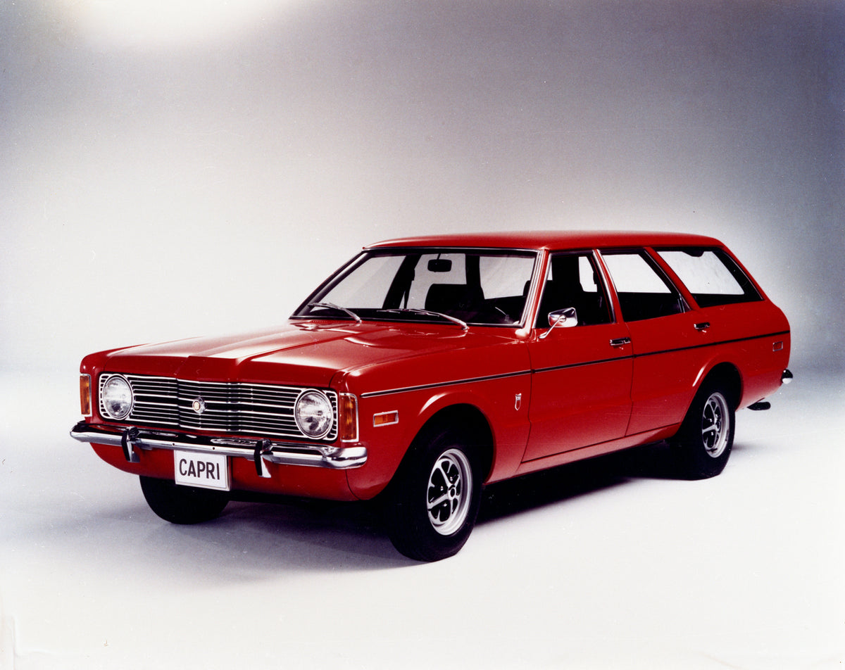 This archival image documents the 1972 Mercury Capri Ghia station wagon and is preserved in the Ford Heritage Vault as part of Ford Motor Company's historic photographic archive. Free for personal, non-commercial use. Ford Heritage Vault reference...