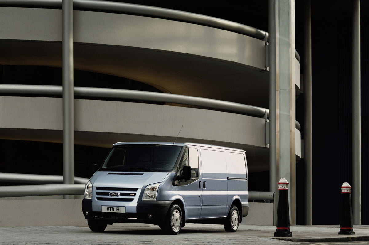 This archival image documents the 2006 Ford Transit Mark VII in front of building and is preserved in the Ford Heritage Vault as part of Ford Motor Company's historic photographic archive. Free for personal, non-commercial use. Ford Heritage Vault...