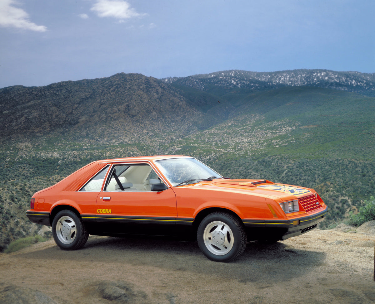 This archival image documents the 1979 Ford Mustang Cobra and is preserved in the Ford Heritage Vault as part of Ford Motor Company's historic photographic archive. Free for personal, non-commercial use. Ford Heritage Vault reference AR-2008-8.1.4...