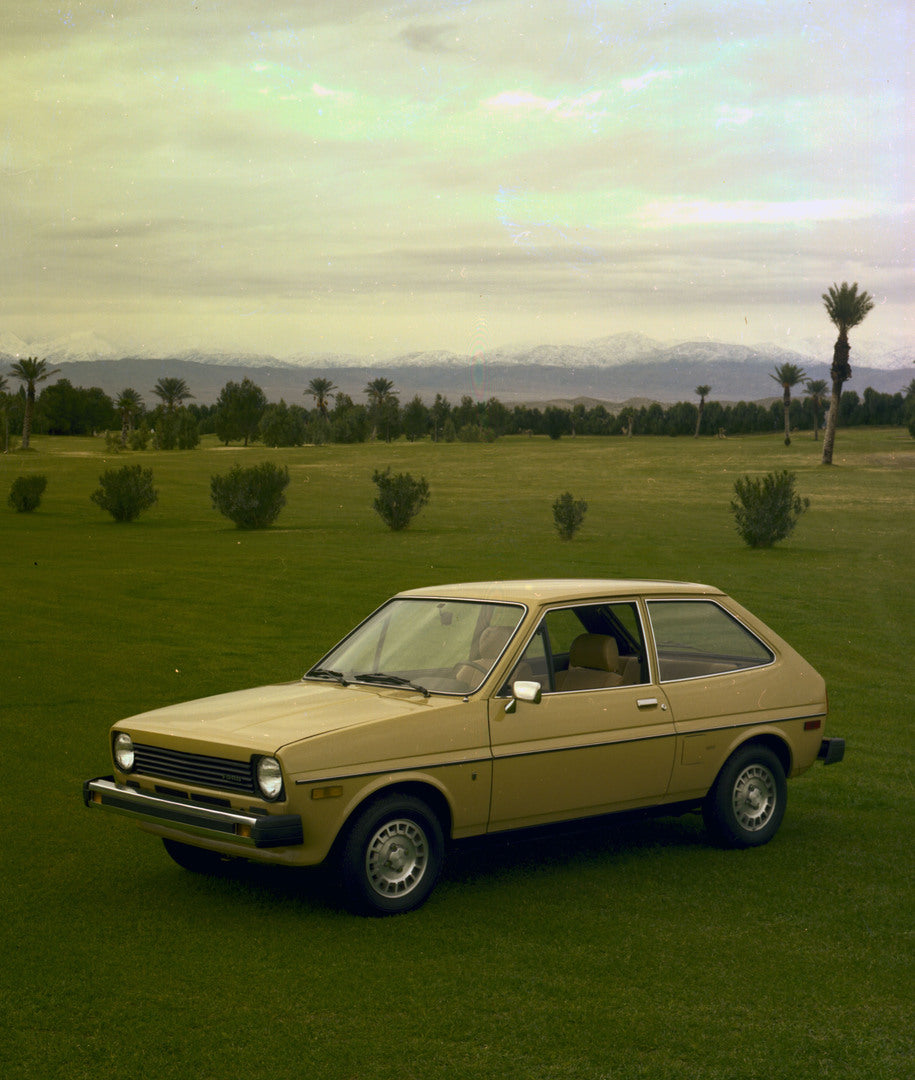This archival image documents the 1978 Ford Fiesta Mark I in scenic field with trees CN19501-4 and is preserved in the Ford Heritage Vault as part of Ford Motor Company's historic photographic archive. Free for personal, non-commercial use. Ford H...