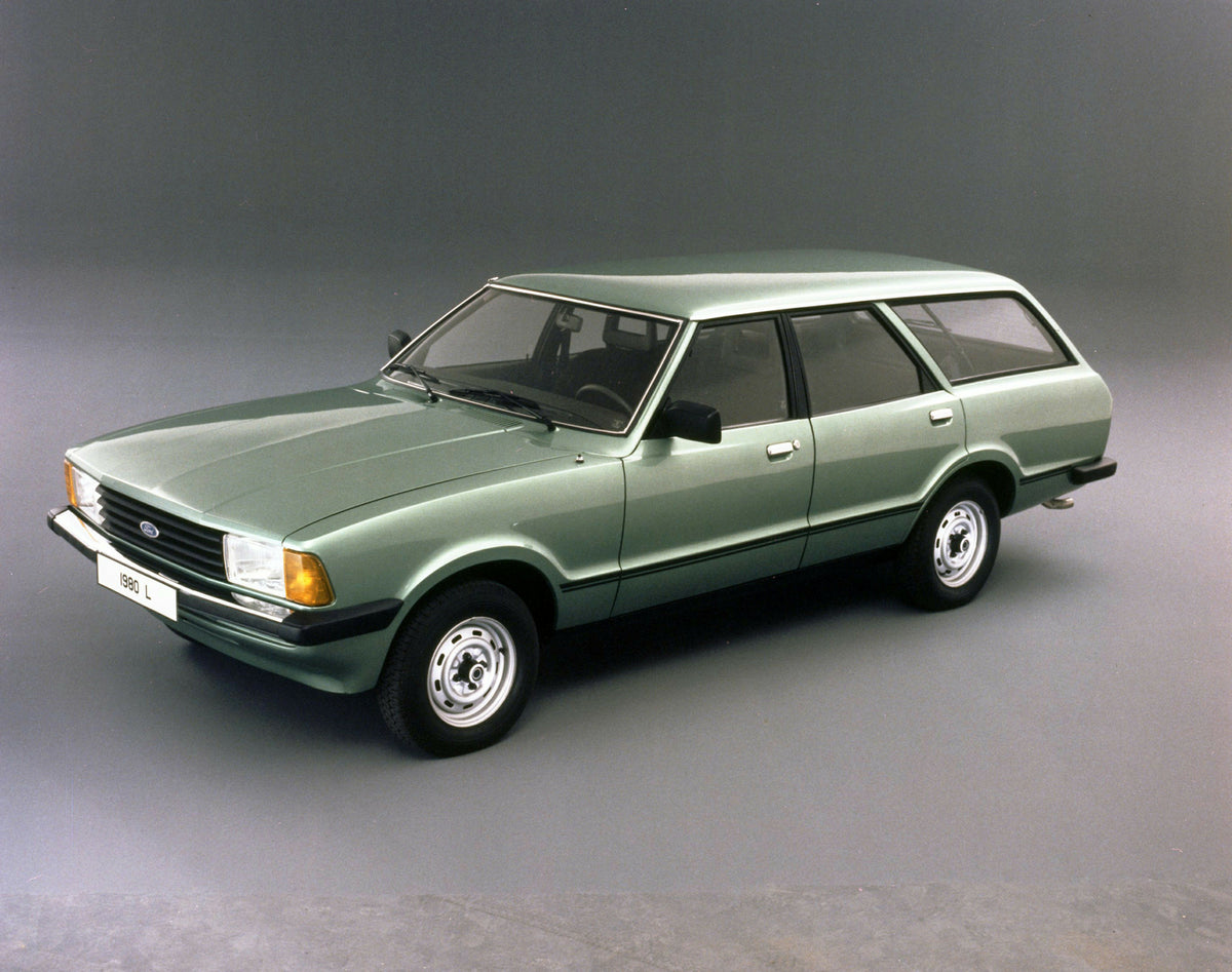 This archival image documents the 1980 Ford Taunus TC3 L station wagon in studio and is preserved in the Ford Heritage Vault as part of Ford Motor Company's historic photographic archive. Free for personal, non-commercial use. Ford Heritage Vault ...
