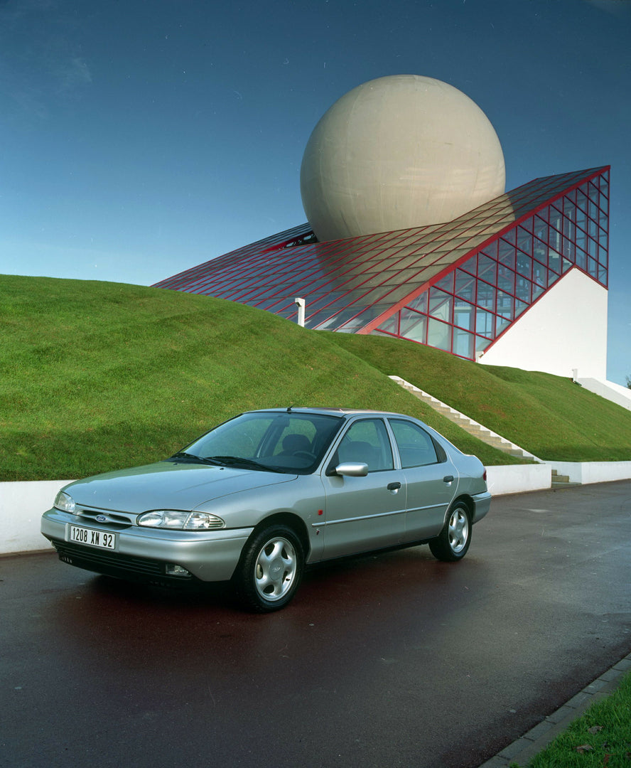 This archival image documents the 1992 Ford Mondeo Mark I on road in front of scenic building in Paris and is preserved in the Ford Heritage Vault as part of Ford Motor Company's historic photographic archive. Free for personal, non-commercial use...