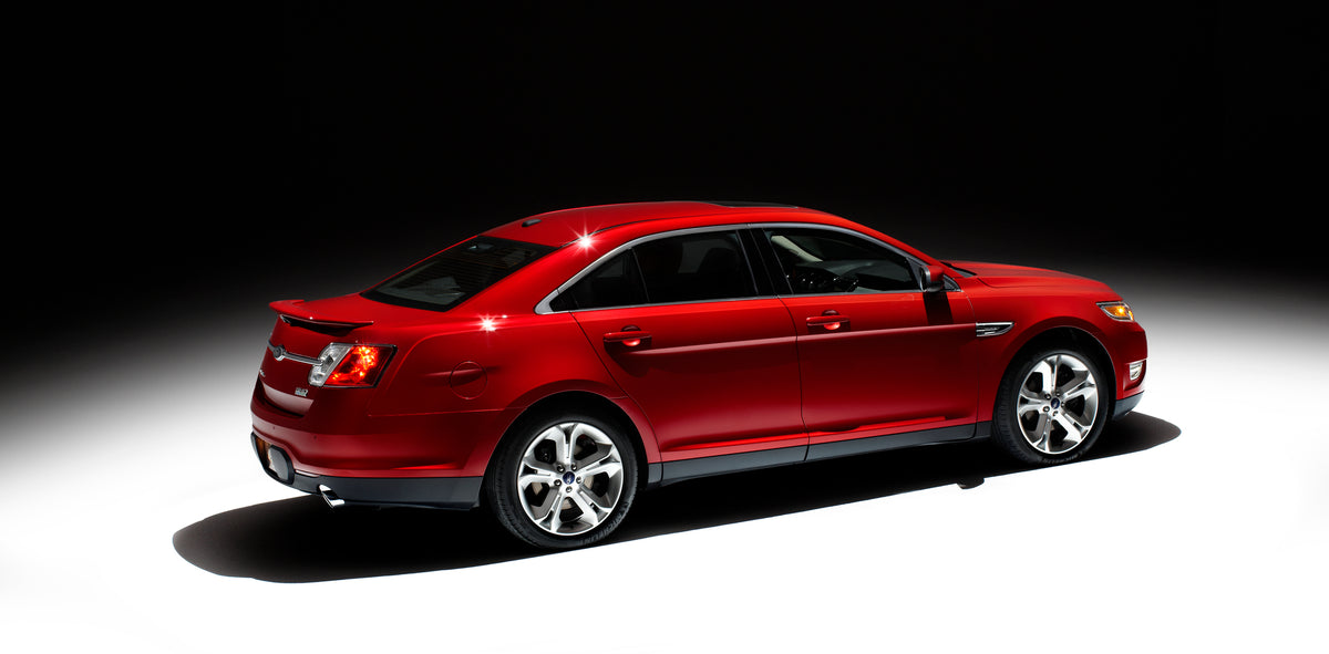 This archival image documents the 2009 Ford Taurus SHO and is preserved in the Ford Heritage Vault as part of Ford Motor Company's historic photographic archive. Free for personal, non-commercial use. Ford Heritage Vault reference AR-2008-8.1.2.9806.