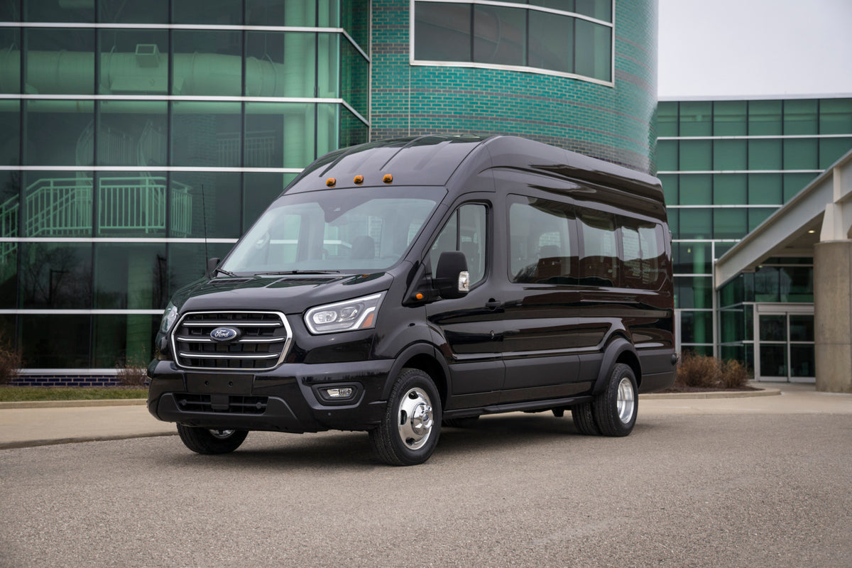 This archival image documents the 2020 Ford Transit in front of building MS and is preserved in the Ford Heritage Vault as part of Ford Motor Company's historic photographic archive. Free for personal, non-commercial use. Ford Heritage Vault refer...
