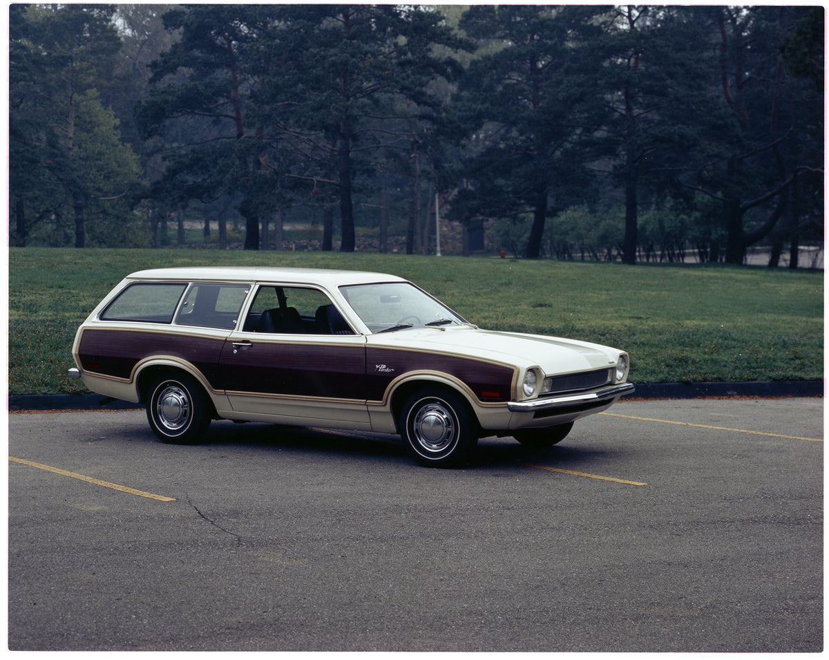 This archival image documents the 1973 Ford Pinto Squire station wagon and is preserved in the Ford Heritage Vault as part of Ford Motor Company's historic photographic archive. Free for personal, non-commercial use. Ford Heritage Vault reference ...