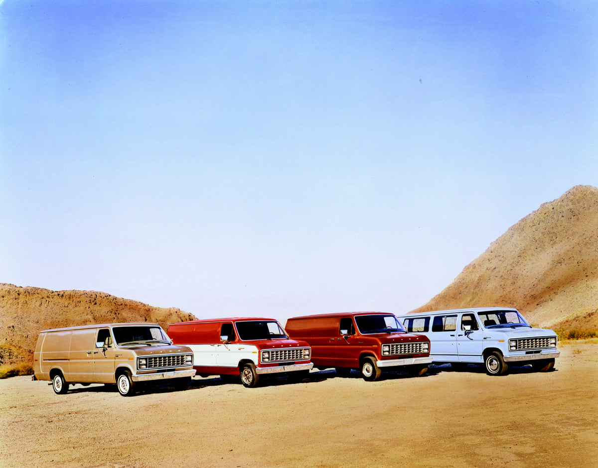 This archival image documents the 1982 Ford Econoline and Club Wagon and is preserved in the Ford Heritage Vault as part of Ford Motor Company's historic photographic archive. Free for personal, non-commercial use. Ford Heritage Vault reference AR...
