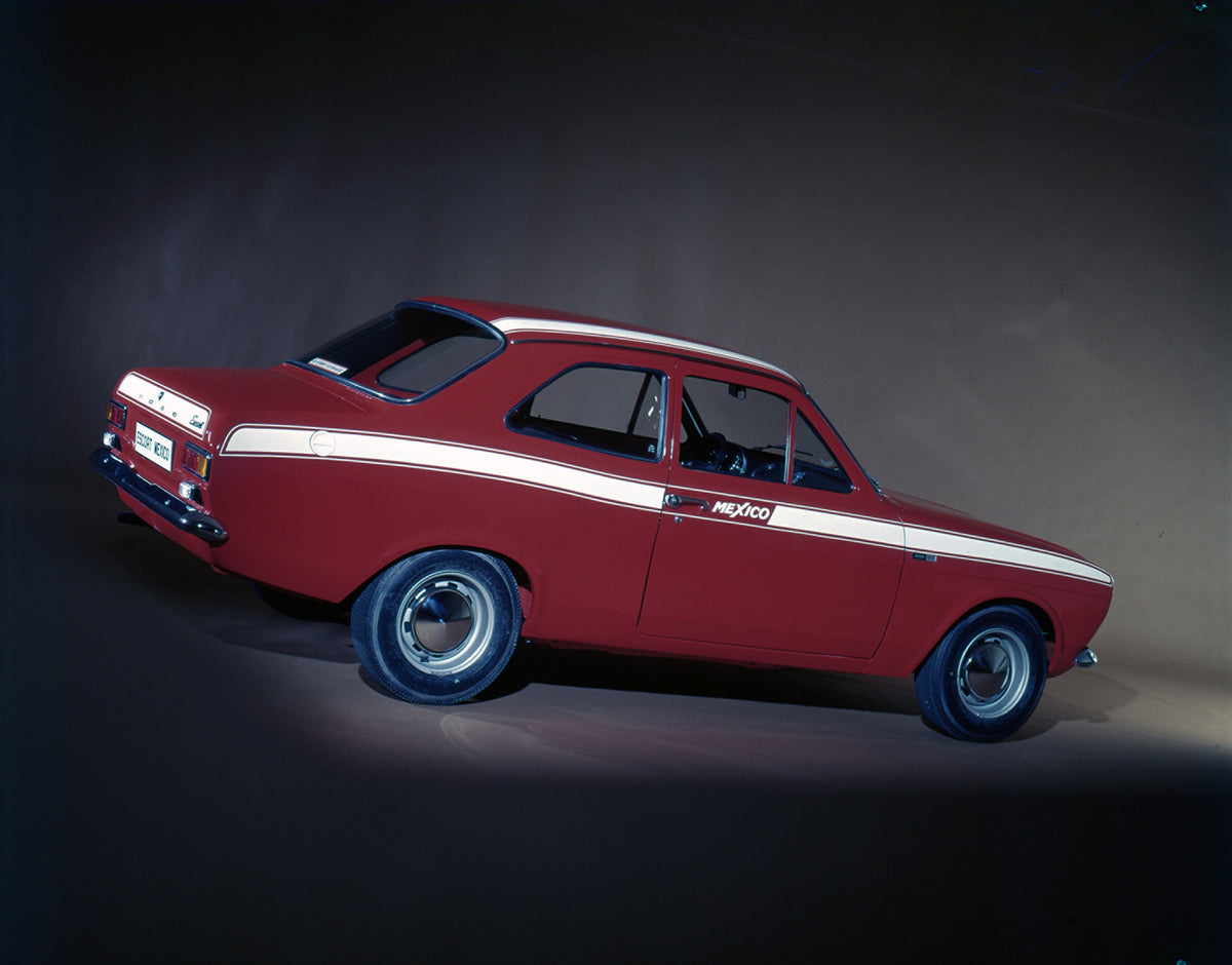 This archival image documents the 1971 Escort Mexico Mark I LHD in studio and is preserved in the Ford Heritage Vault as part of Ford Motor Company's historic photographic archive. Free for personal, non-commercial use. Ford Heritage Vault referen...