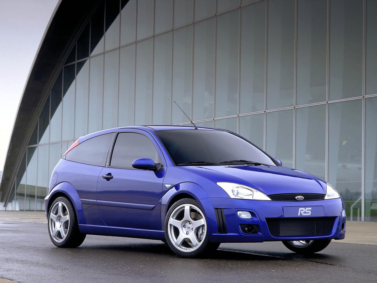 This archival image documents the 2001 Ford Focus RS Mark I in front of scenic building and is preserved in the Ford Heritage Vault as part of Ford Motor Company's historic photographic archive. Free for personal, non-commercial use. Ford Heritage...