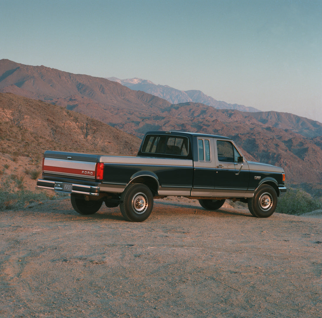 This archival image documents the 1988 Ford F-250 pickup truck and is preserved in the Ford Heritage Vault as part of Ford Motor Company's historic photographic archive. Free for personal, non-commercial use. Ford Heritage Vault reference AR-2008-...