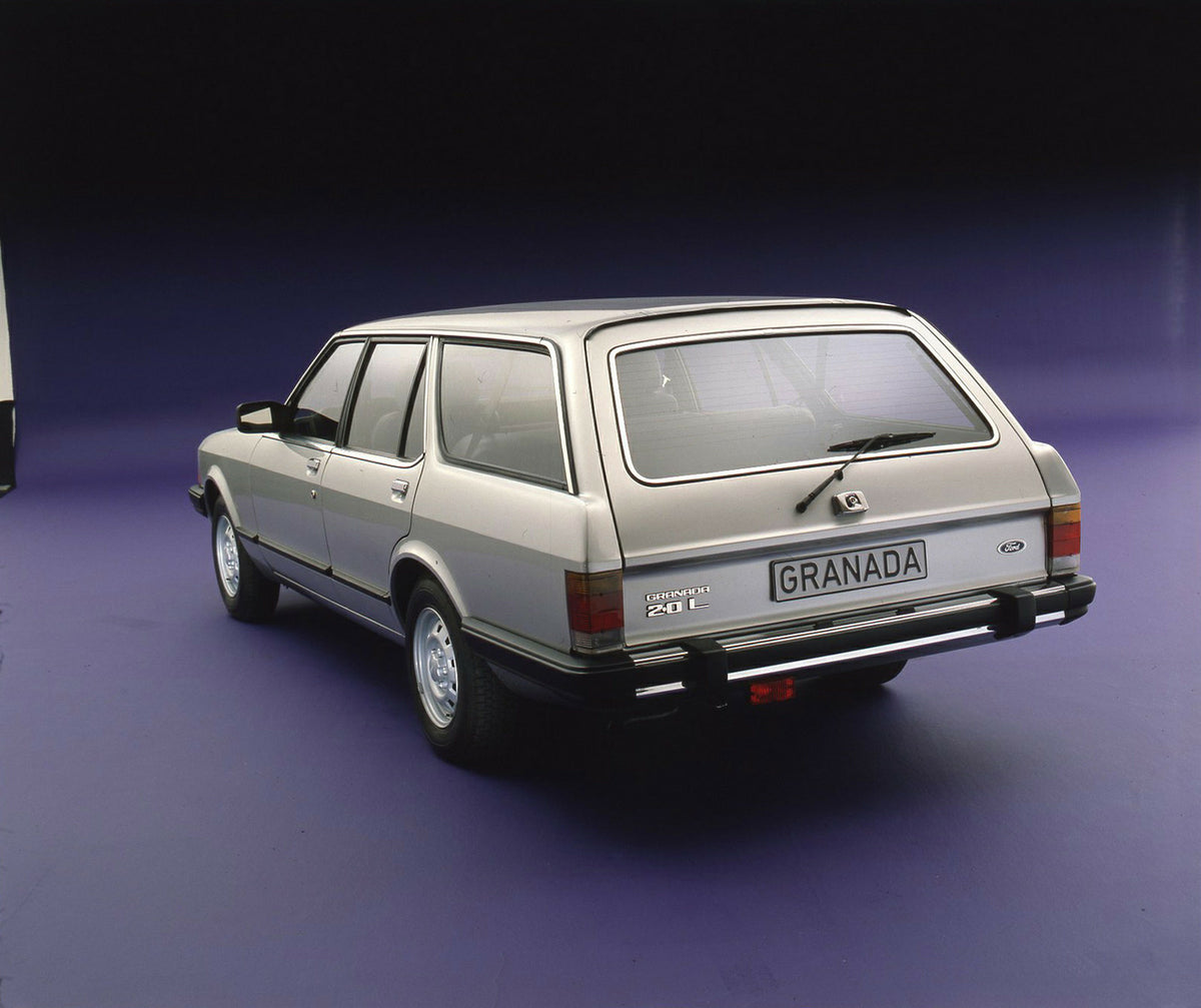 This archival image documents the 1981 Ford Granada 2.0 L Mark II station wagon in studio and is preserved in the Ford Heritage Vault as part of Ford Motor Company's historic photographic archive. Free for personal, non-commercial use. Ford Herita...