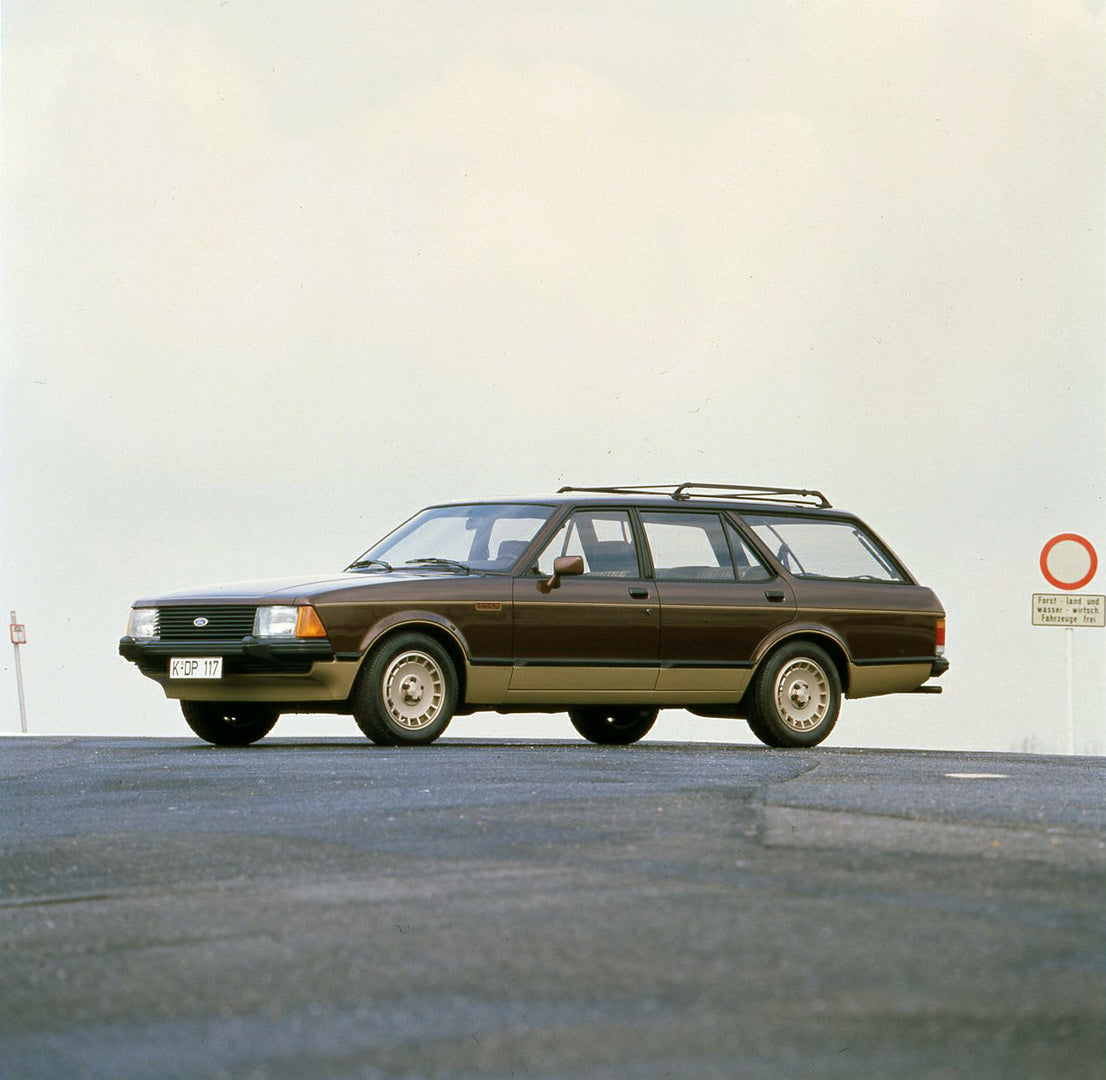 This archival image documents the 1980 Ford Granada Chasseur Mark II LHD on road and is preserved in the Ford Heritage Vault as part of Ford Motor Company's historic photographic archive. Free for personal, non-commercial use. Ford Heritage Vault ...