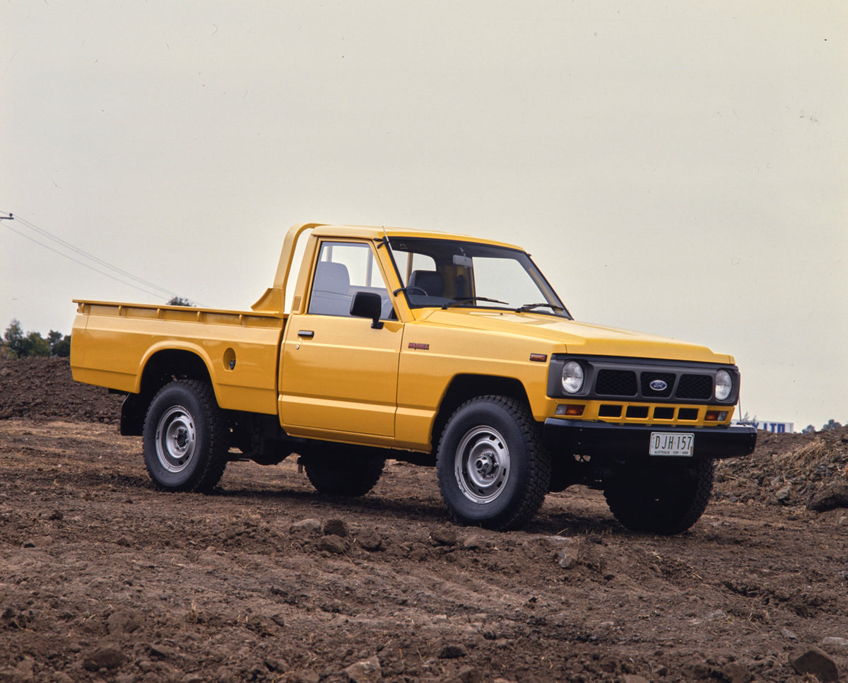 This archival image documents the 1988 Ford Maverick Pickup Truck Driver Side Front End View at Work Site FAP-2011-3 and is preserved in the Ford Heritage Vault as part of Ford Motor Company's historic photographic archive. Free for personal, non-...
