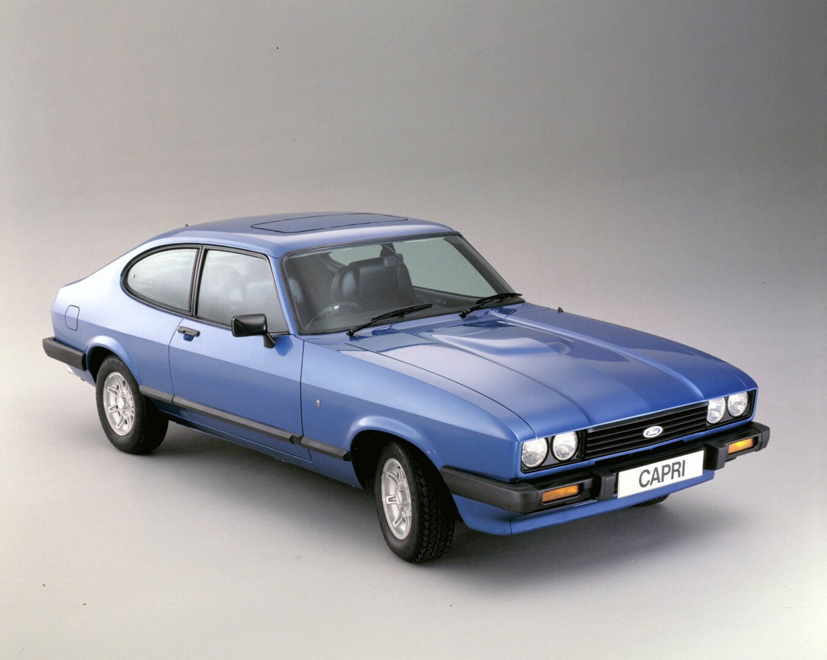 This archival image documents the 1978 Ford Capri Mark III Ghia 3.0 in studio 1978 --7-5R--Capri Ghia 3.0 08 and is preserved in the Ford Heritage Vault as part of Ford Motor Company's historic photographic archive. Free for personal, non-commerci...