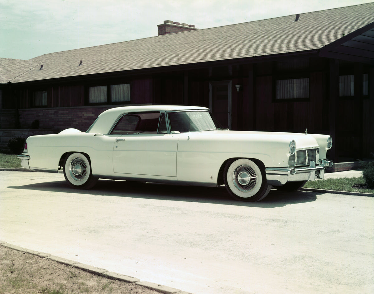 This archival image documents the 1956 Lincoln Continental Mark II and is preserved in the Ford Heritage Vault as part of Ford Motor Company's historic photographic archive. Free for personal, non-commercial use. Ford Heritage Vault reference AR-2...