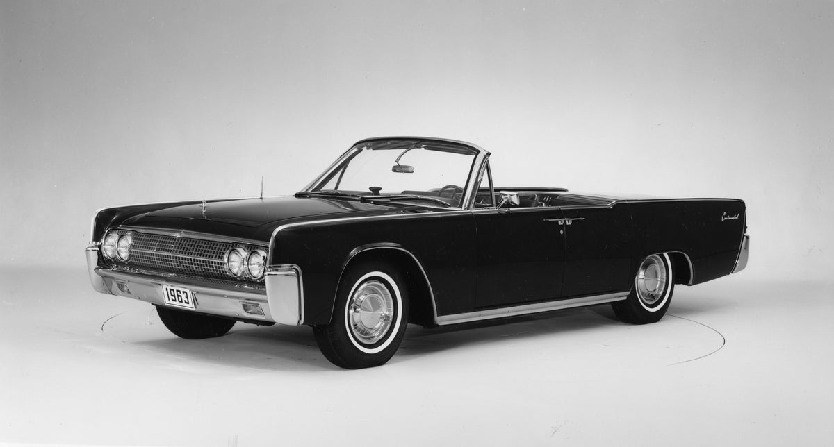 This archival image documents the 1963 Lincoln Continental coach door convertible and is preserved in the Ford Heritage Vault as part of Ford Motor Company's historic photographic archive. Free for personal, non-commercial use. Ford Heritage Vault...