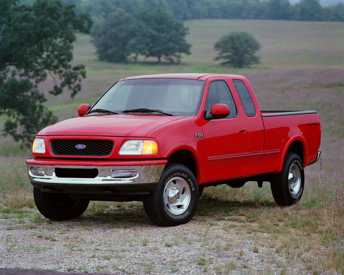 This archival image documents the 1997 Ford F-150 pickup truck and is preserved in the Ford Heritage Vault as part of Ford Motor Company's historic photographic archive. Free for personal, non-commercial use. Ford Heritage Vault reference AR-2008-...