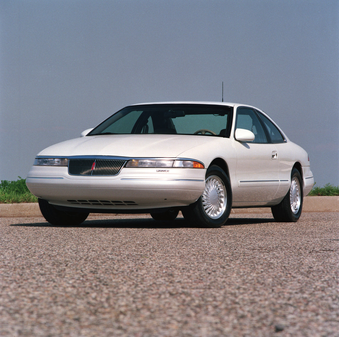 This archival image documents the 1993 Lincoln Mark VIII and is preserved in the Ford Heritage Vault as part of Ford Motor Company's historic photographic archive. Free for personal, non-commercial use. Ford Heritage Vault reference AR-2008-8.1.1....