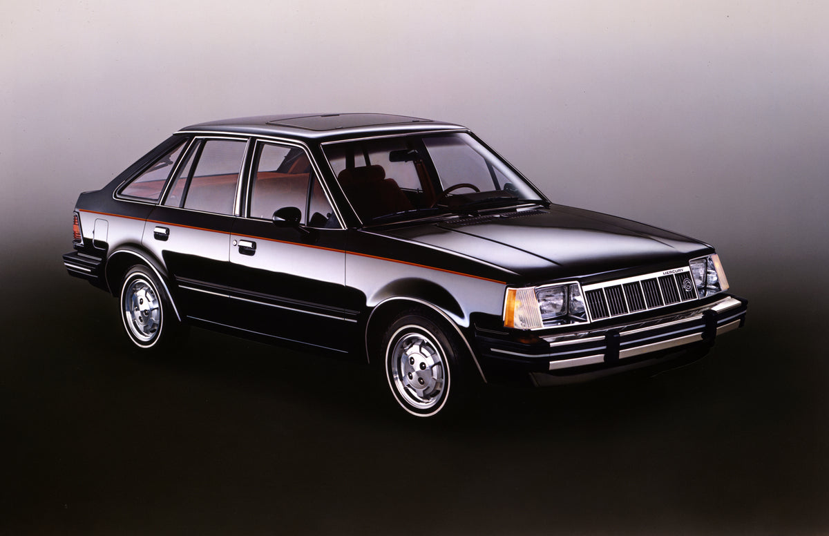 This archival image documents the 1982 Mercury Lynx LS with Color Shading and is preserved in the Ford Heritage Vault as part of Ford Motor Company's historic photographic archive. Free for personal, non-commercial use. Ford Heritage Vault referen...