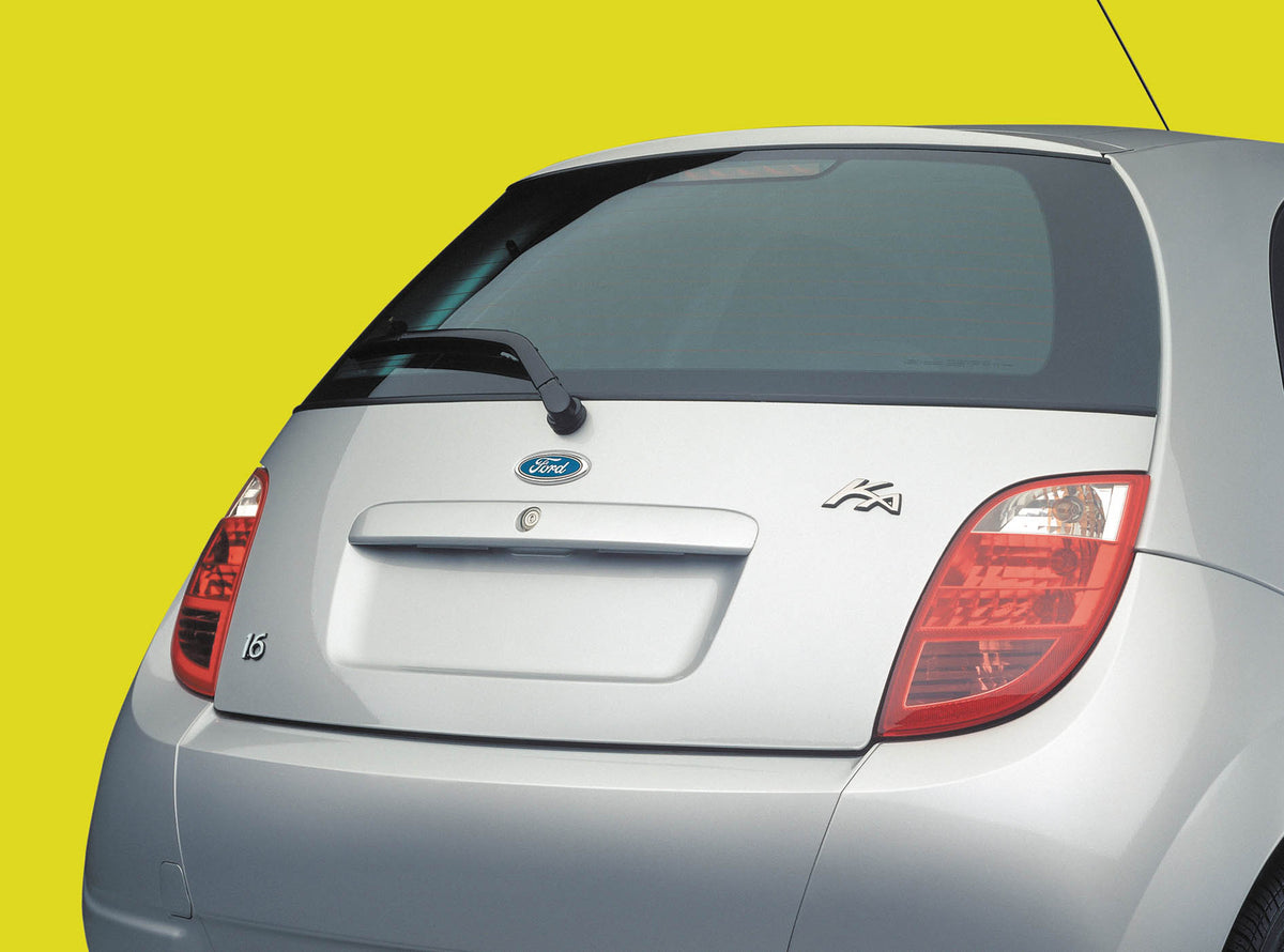 This archival image documents the 2003 Ford Ka rear closeup in studio MS4635 and is preserved in the Ford Heritage Vault as part of Ford Motor Company's historic photographic archive. Free for personal, non-commercial use. Ford Heritage Vault refe...