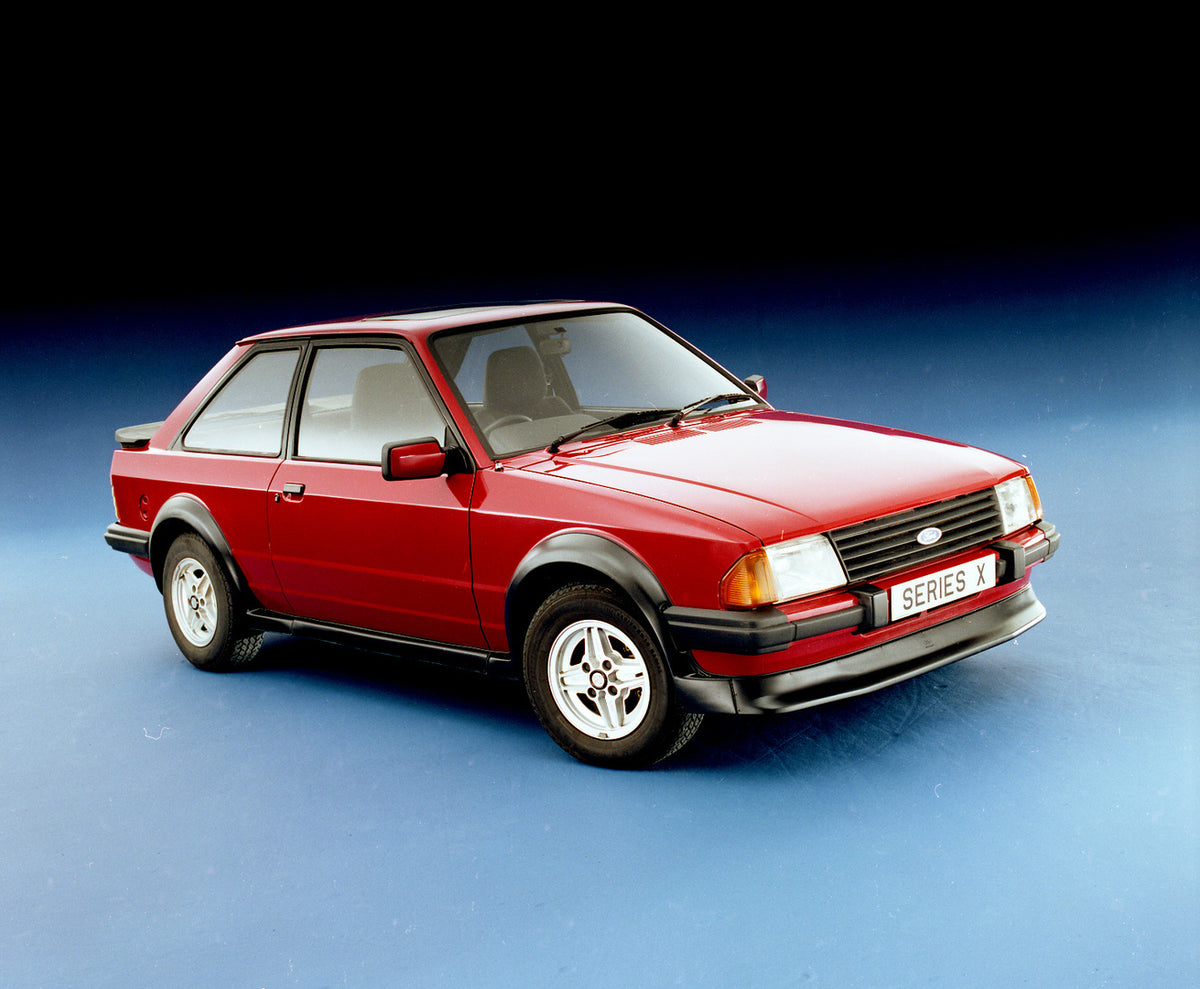 This archival image documents the 1981 Ford Escort Mark III Series X in studio and is preserved in the Ford Heritage Vault as part of Ford Motor Company's historic photographic archive. Free for personal, non-commercial use. Ford Heritage Vault re...