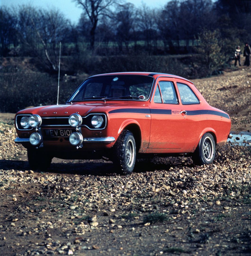 This archival image documents the 1972 Escort Mexico Mark I at Childerditch rocky setting and is preserved in the Ford Heritage Vault as part of Ford Motor Company's historic photographic archive. Free for personal, non-commercial use. Ford Herita...