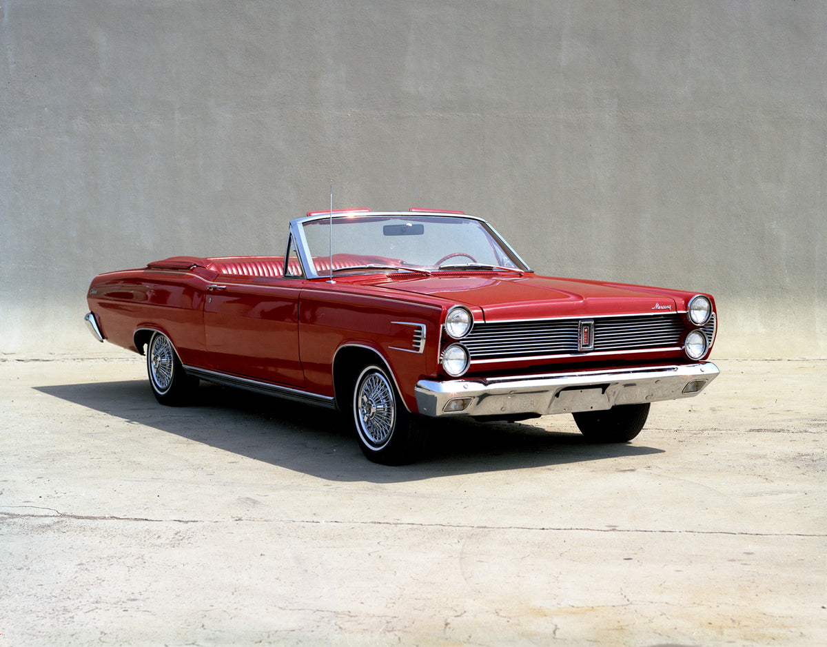 This archival image documents the 1967 Mercury Comet Caliente convertible with Top Down and is preserved in the Ford Heritage Vault as part of Ford Motor Company's historic photographic archive. Free for personal, non-commercial use. Ford Heritage...
