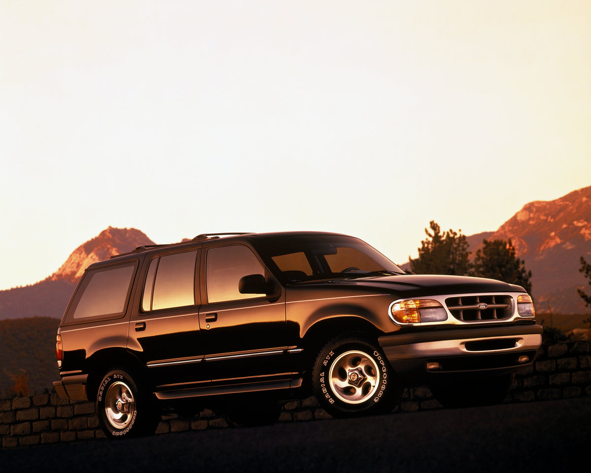 This archival image documents the 1995 Ford Explorer XLT and is preserved in the Ford Heritage Vault as part of Ford Motor Company's historic photographic archive. Free for personal, non-commercial use. Ford Heritage Vault reference AR-2008-8.1.4....