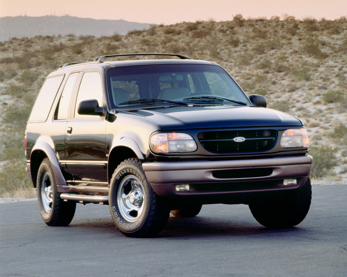 This archival image documents the 1997 Ford Explorer Sport and is preserved in the Ford Heritage Vault as part of Ford Motor Company's historic photographic archive. Free for personal, non-commercial use. Ford Heritage Vault reference AR-2008-8.1....