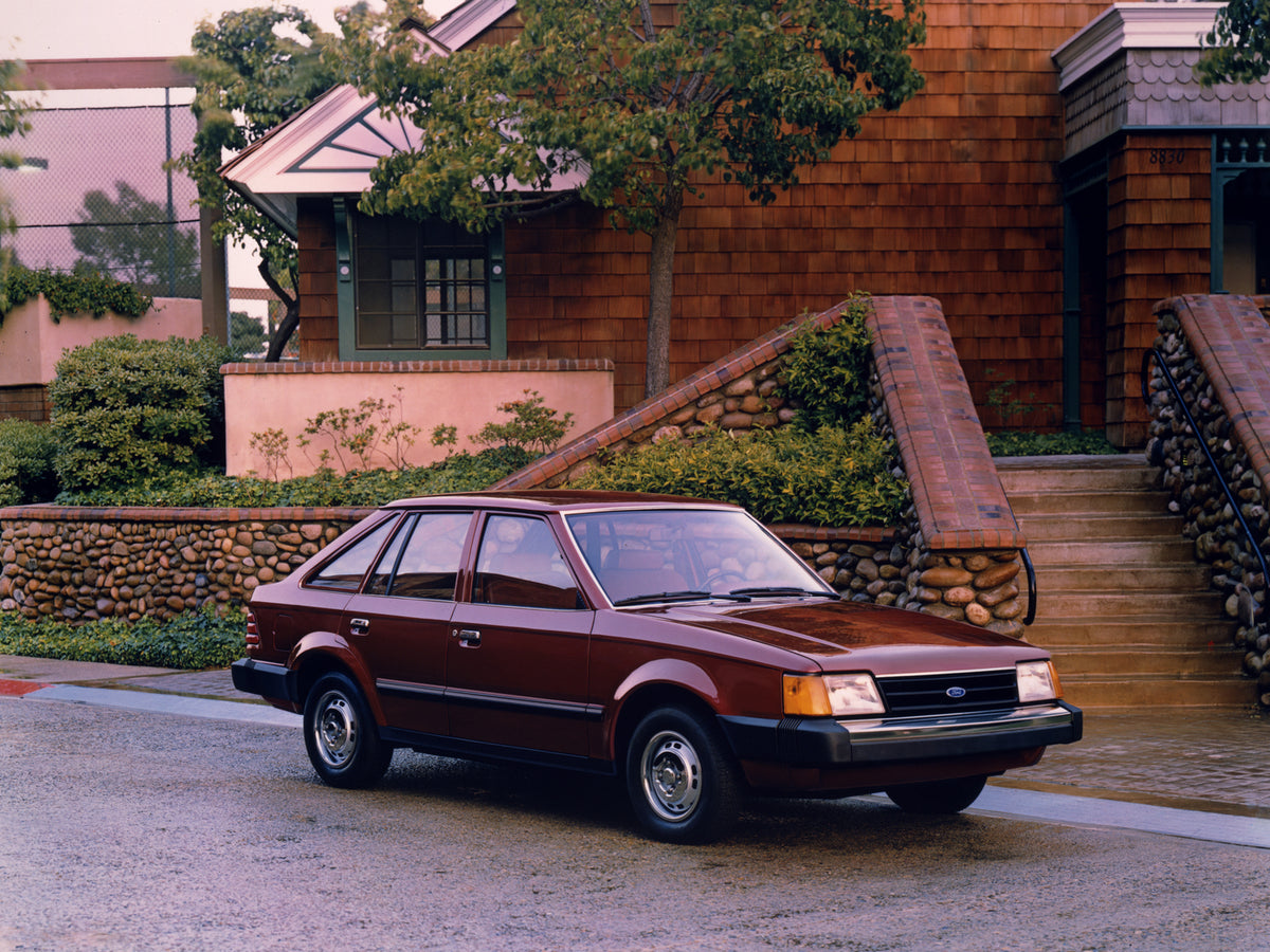 This archival image documents the 1986 Ford Escort L and is preserved in the Ford Heritage Vault as part of Ford Motor Company's historic photographic archive. Free for personal, non-commercial use. Ford Heritage Vault reference AR-2008-8.1.2.6751.