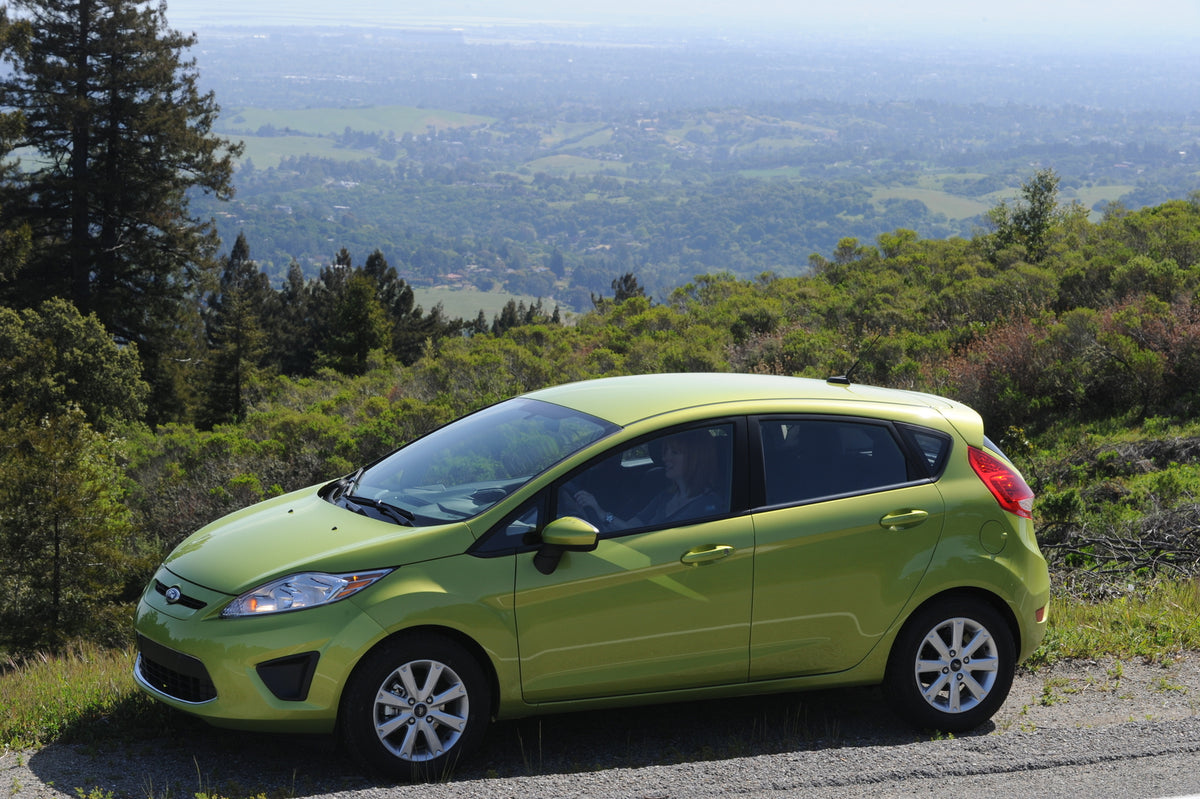 This archival image documents the 2011 Ford Fiesta scenic forest overlook and is preserved in the Ford Heritage Vault as part of Ford Motor Company's historic photographic archive. Free for personal, non-commercial use. Ford Heritage Vault referen...