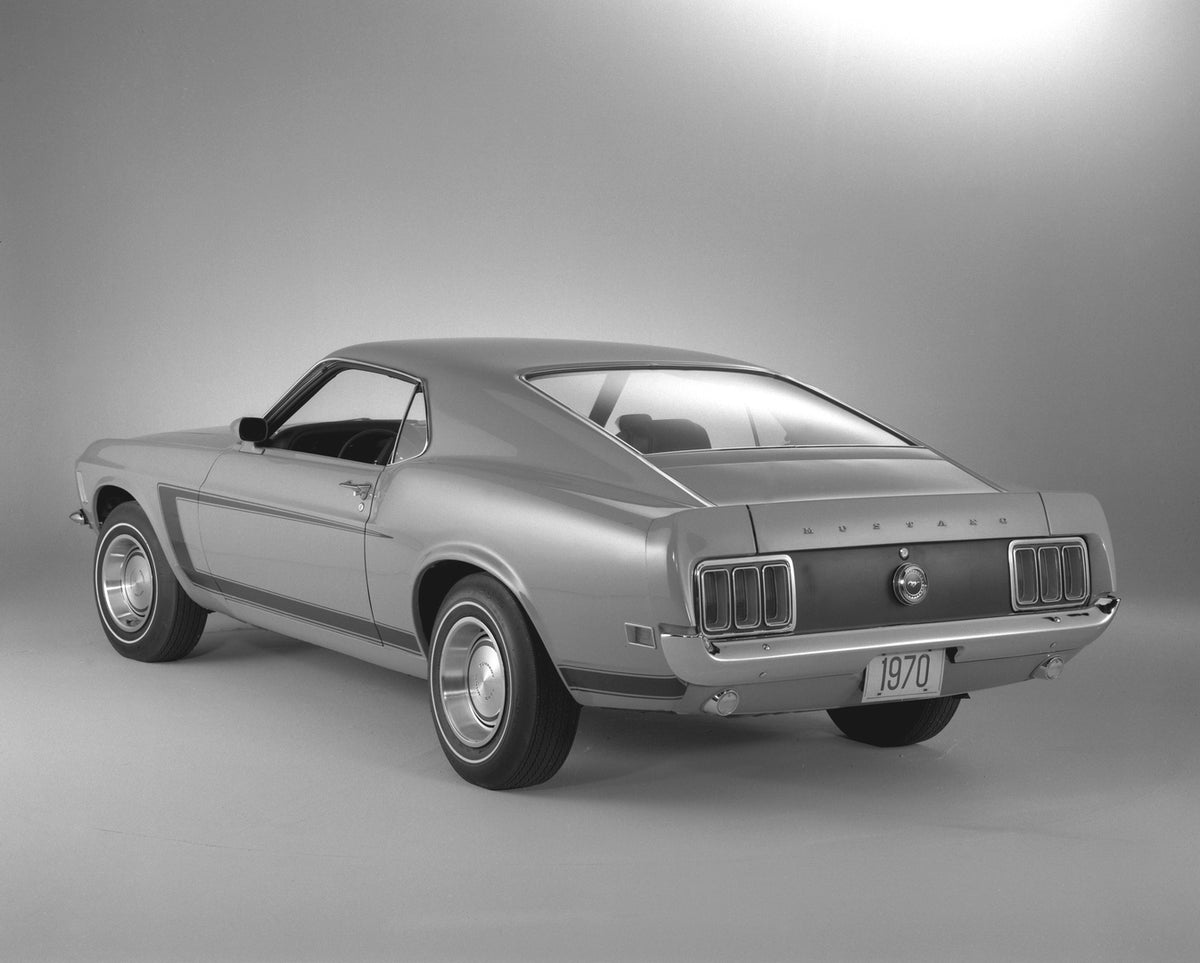 This archival image documents the 1970 Ford Mustang fastback and is preserved in the Ford Heritage Vault as part of Ford Motor Company's historic photographic archive. Free for personal, non-commercial use. Ford Heritage Vault reference AR-2008-8....