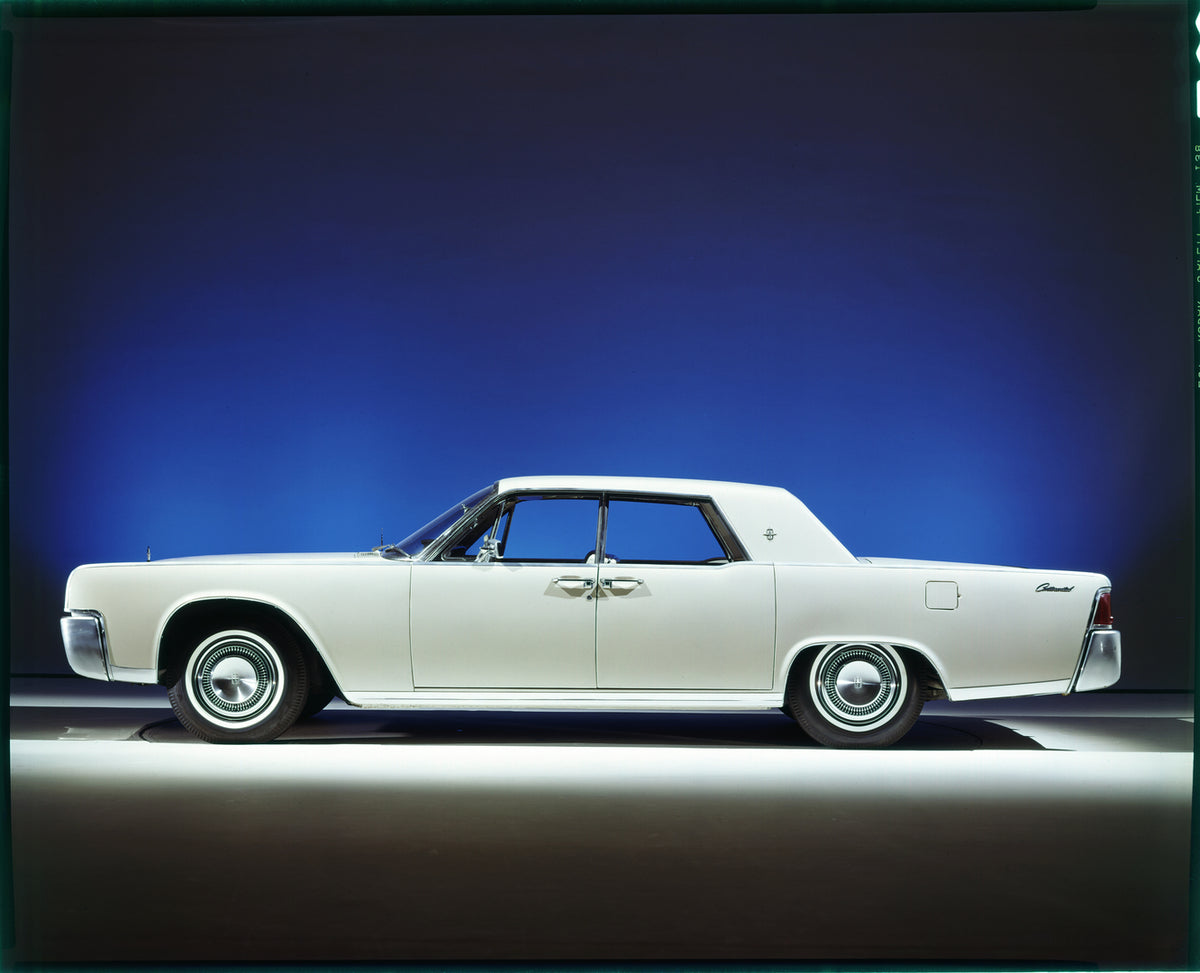 This archival image documents the 1964 Lincoln Continental coach door four-door sedan and is preserved in the Ford Heritage Vault as part of Ford Motor Company's historic photographic archive. Free for personal, non-commercial use. Ford Heritage V...
