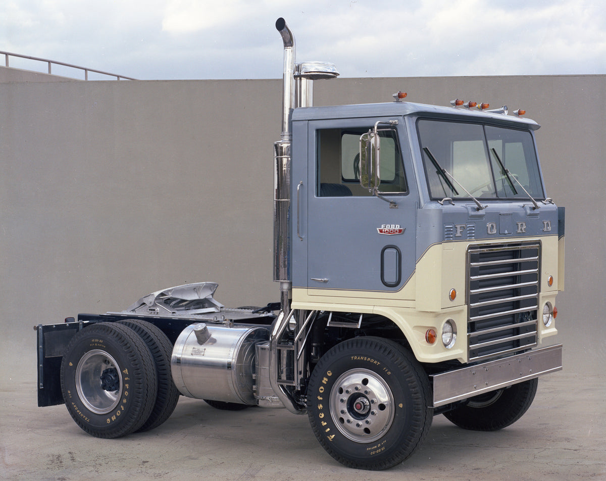 This archival image documents the 1967 Ford W-1000 COE heavy truck and is preserved in the Ford Heritage Vault as part of Ford Motor Company's historic photographic archive. Free for personal, non-commercial use. Ford Heritage Vault reference AR-2...