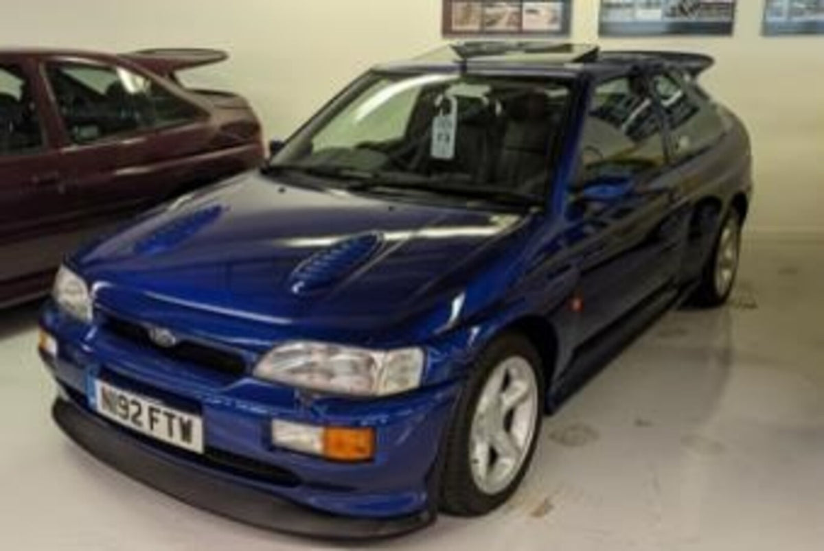 This archival image documents the 1996 Ford Escort Mk V Cosworth and is preserved in the Ford Heritage Vault as part of Ford Motor Company's historic photographic archive. Free for personal, non-commercial use. Ford Heritage Vault reference AR-202...