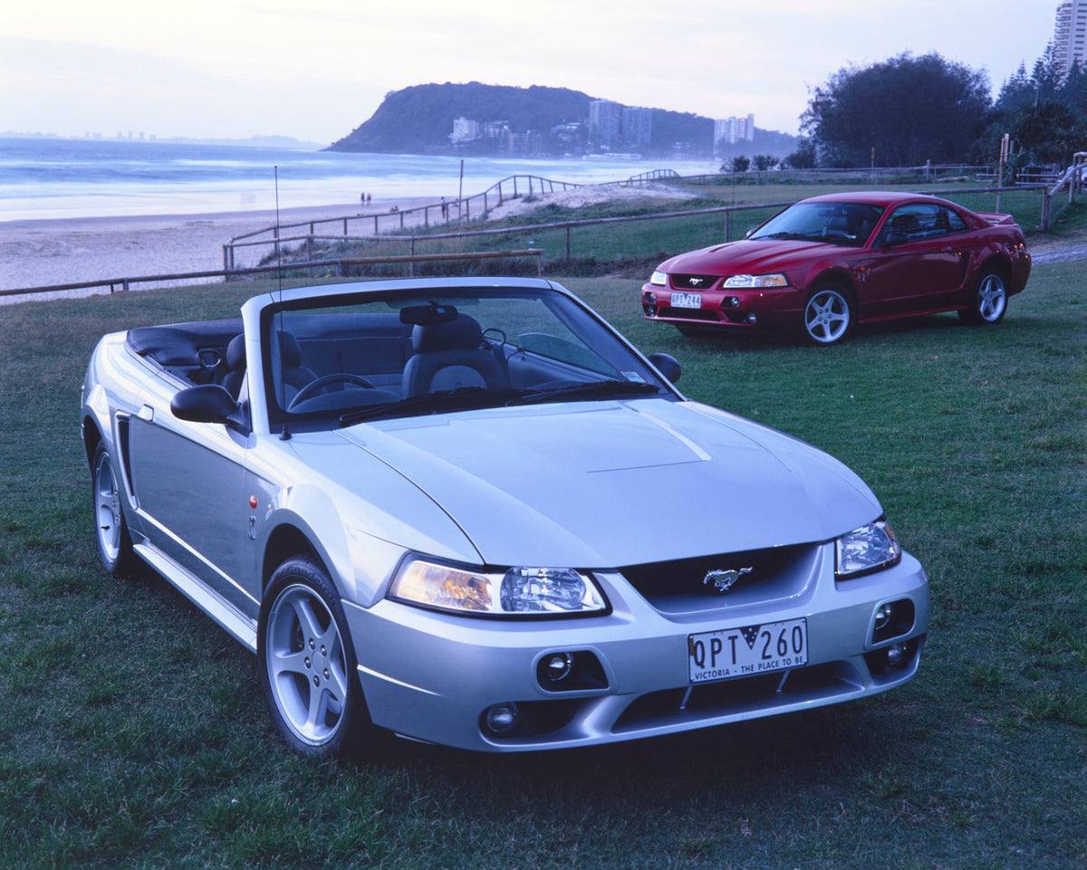 This archival image documents the 2001 Ford Mustang Cobra Convertible and Coupe by the Beach FAP-2011-3 and is preserved in the Ford Heritage Vault as part of Ford Motor Company's historic photographic archive. Free for personal, non-commercial us...