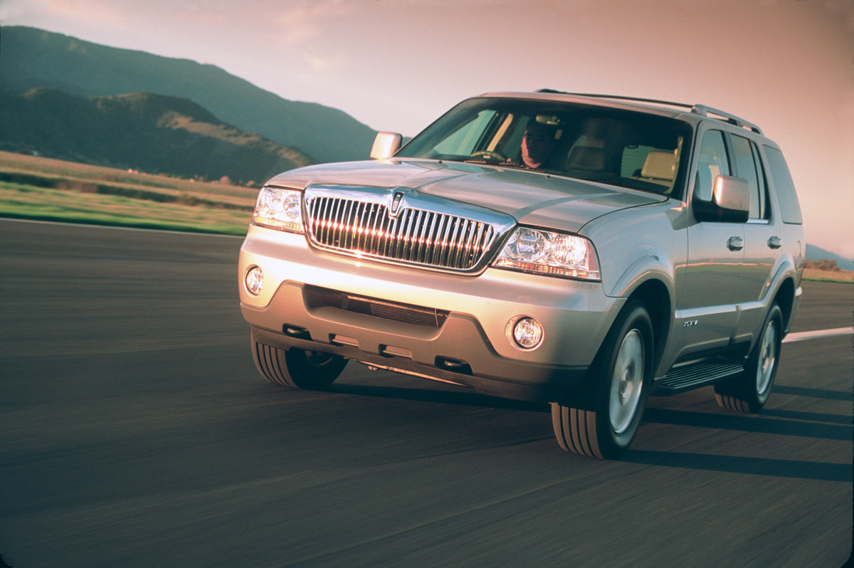 This archival image documents the 2003 Lincoln Aviator and is preserved in the Ford Heritage Vault as part of Ford Motor Company's historic photographic archive. Free for personal, non-commercial use. Ford Heritage Vault reference AR-2008-8.1.1.1235.