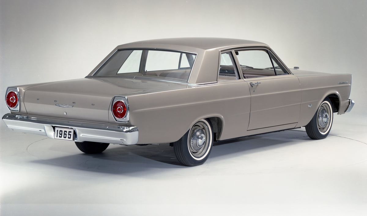 This archival image documents the 1965 Ford Custom and is preserved in the Ford Heritage Vault as part of Ford Motor Company's historic photographic archive. Free for personal, non-commercial use. Ford Heritage Vault reference AR-2008-8.1.2.6298.