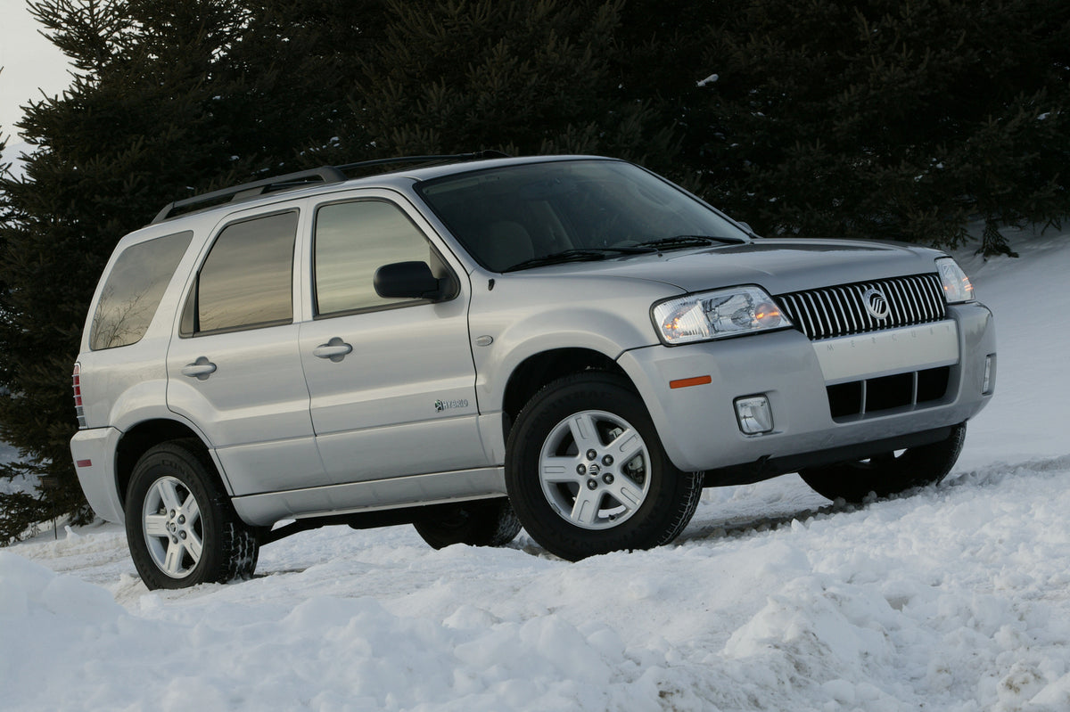 This archival image documents the 2006 Mercury Mariner In The Snow and is preserved in the Ford Heritage Vault as part of Ford Motor Company's historic photographic archive. Free for personal, non-commercial use. Ford Heritage Vault reference AR-2...