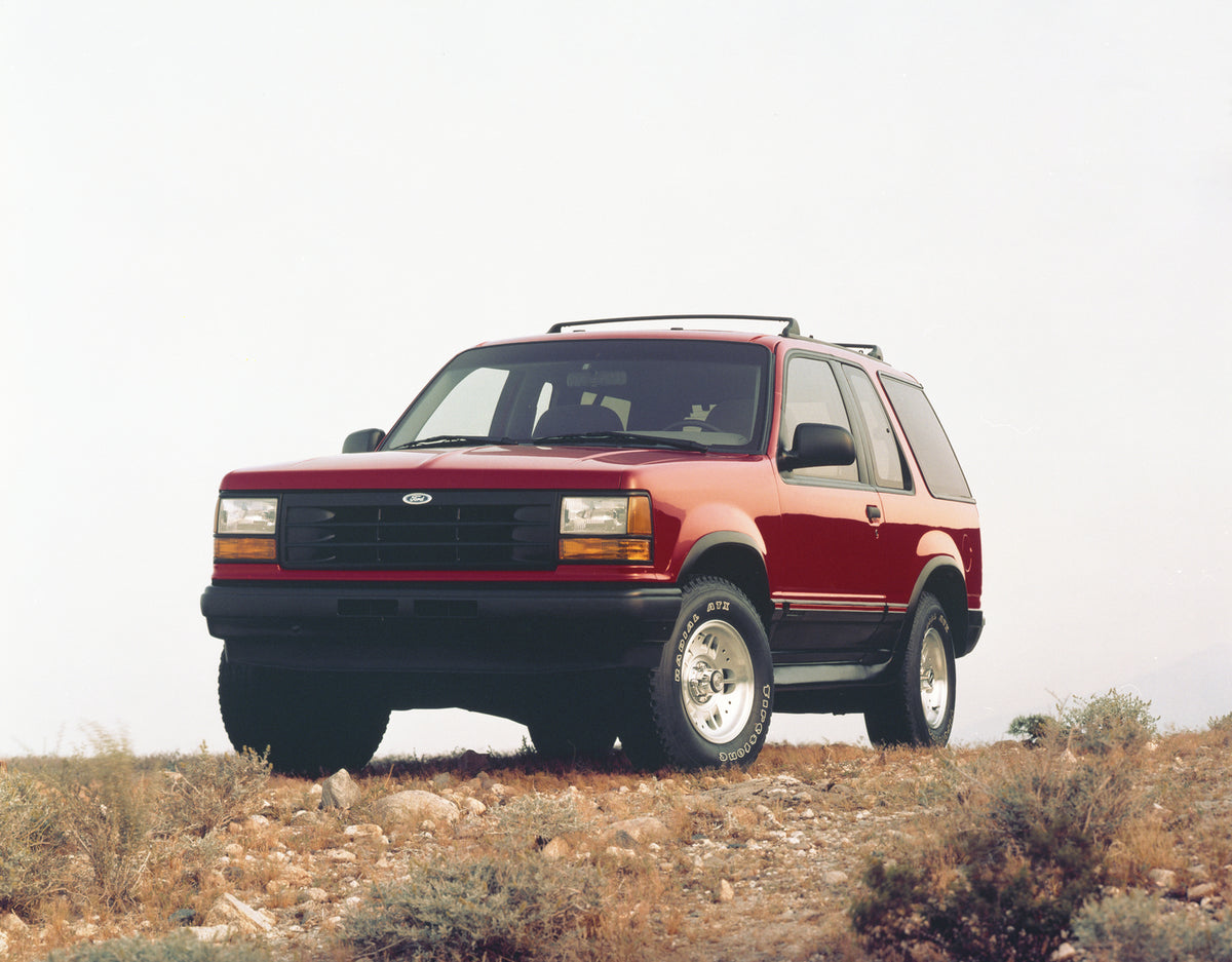 This archival image documents the 1993 Ford Explorer Sport and is preserved in the Ford Heritage Vault as part of Ford Motor Company's historic photographic archive. Free for personal, non-commercial use. Ford Heritage Vault reference AR-2008-8.1....