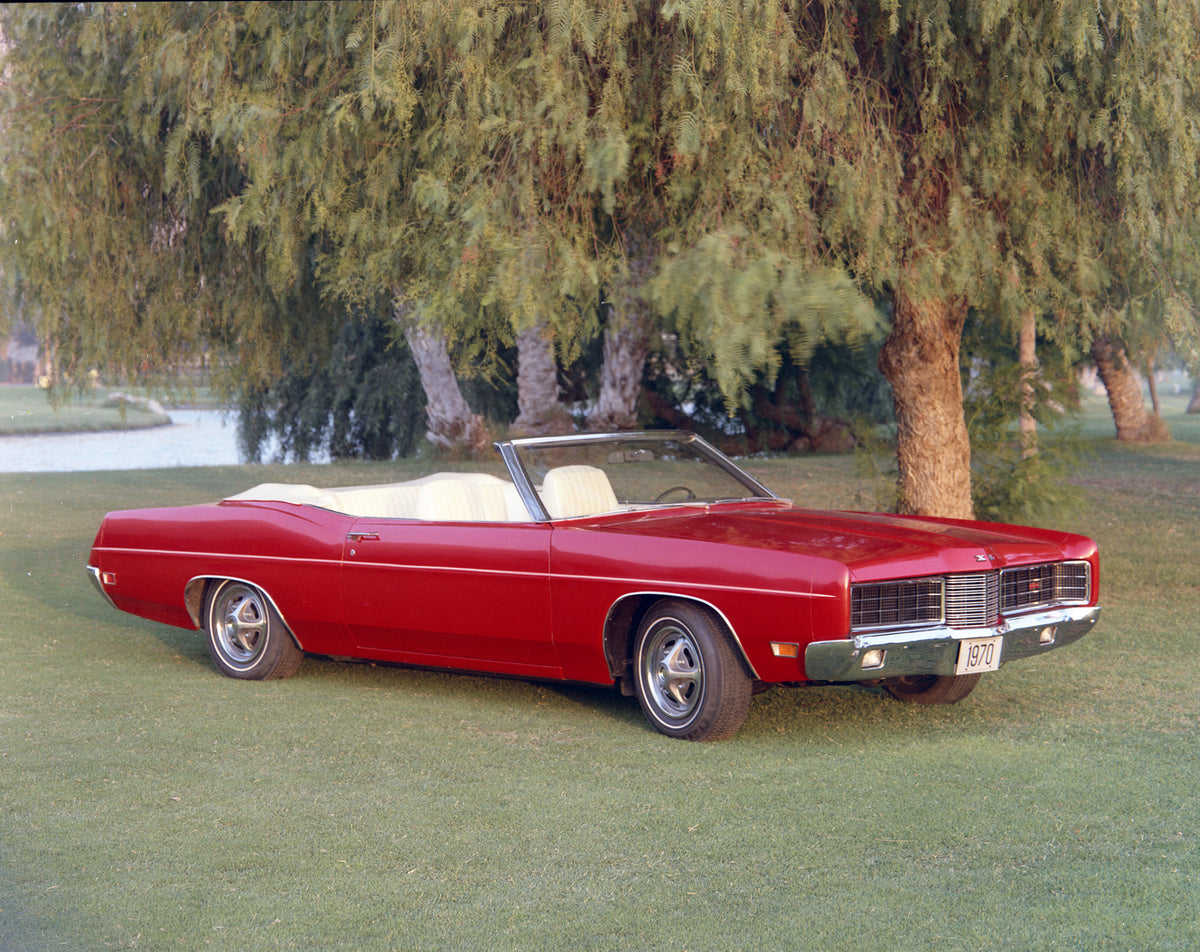 This archival image documents the 1970 Ford XL convertible and is preserved in the Ford Heritage Vault as part of Ford Motor Company's historic photographic archive. Free for personal, non-commercial use. Ford Heritage Vault reference AR-2008-8.1....
